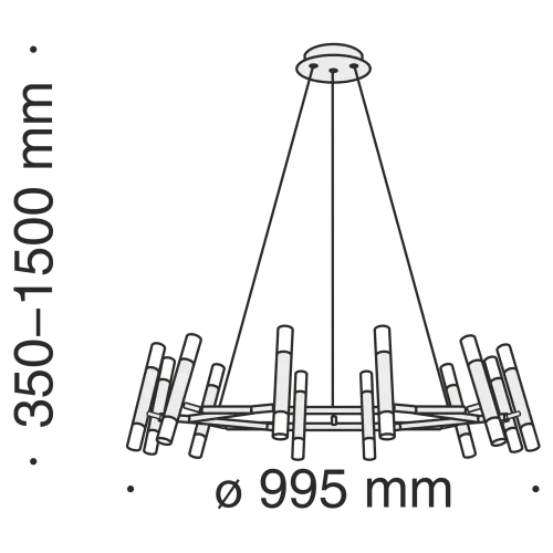 Подвесная люстра Maytoni Vigo MOD031PL-24B  фото 5