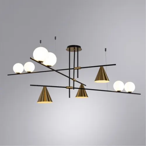 Подвесная люстра Arte Lamp Jacob A7029PL-9BK  фото 2