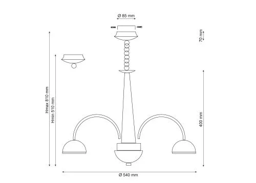 Подвесная люстра Lucia Tucci Natura 065.6 LED  фото 3